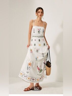 Commense boho lace - Up cami Dress